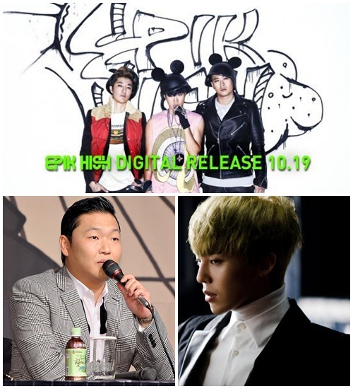 에픽하이(위/가수/남자그룹),싸이(박재상/가수),지드래곤(권지용/가수)싸이-지드래곤-에픽하이 3연타, YG 앨범 냈다 하면 ‘홈런’