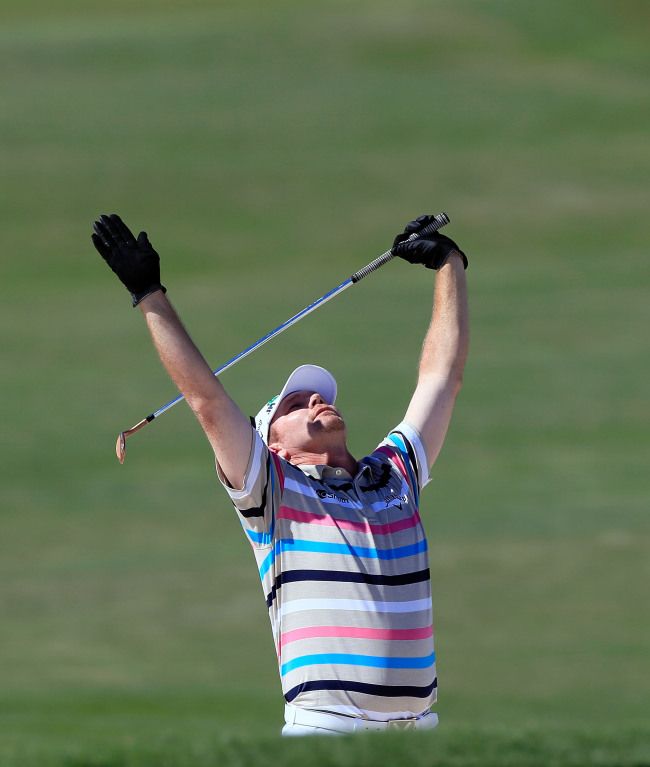타미 게이니(Tommy Gainey/골프선수)
Tommy Gainey reacts to his eagle on the 15th hole on Sunday.   AFP-Yonhap News