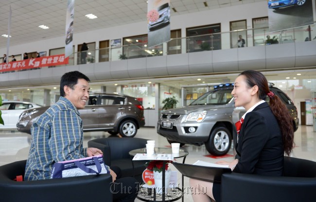A Kia dealership in northwestern Shanghai on Tuesday.   Kia Motors