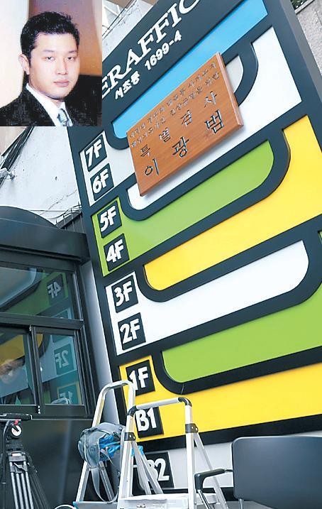 President Lee Myung-bak’s son Lee Shi-hyung (inset)
and the outside of the special counsel’s
office.
Yonhap News