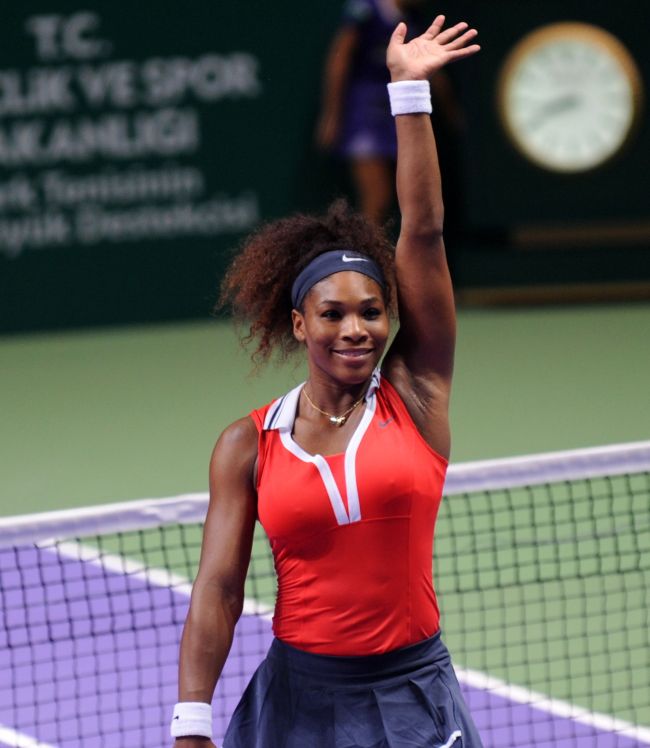 세레나 윌리엄스(Serena Williams/테니스선수)
Serena Williams celebrates winning against Victoria Azarenka during the WTA Championships tennis tournament in Istanbul on Thursday.   AFP-Yonhap News