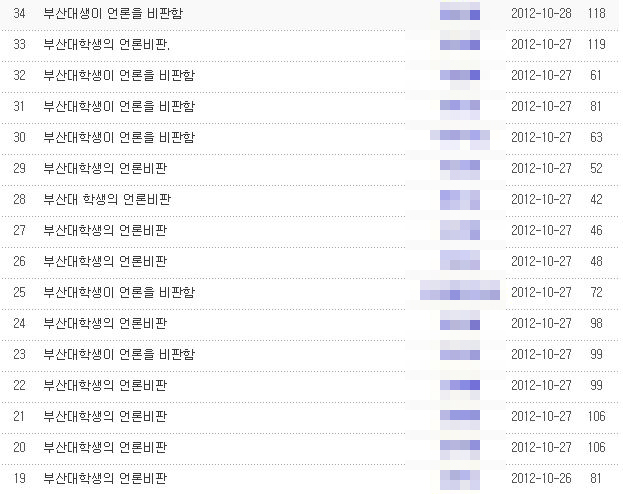 조갑제닷컴 홈페이지 게시판 캡처화면