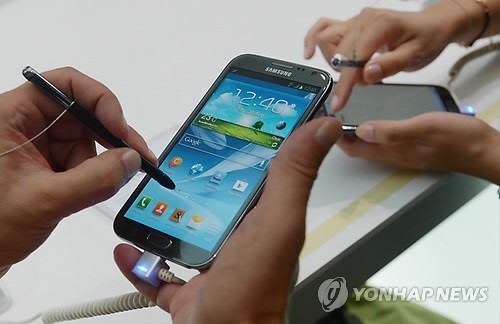 Samsung Electronics Co.'s Galaxy Note 2 (Yonhap)