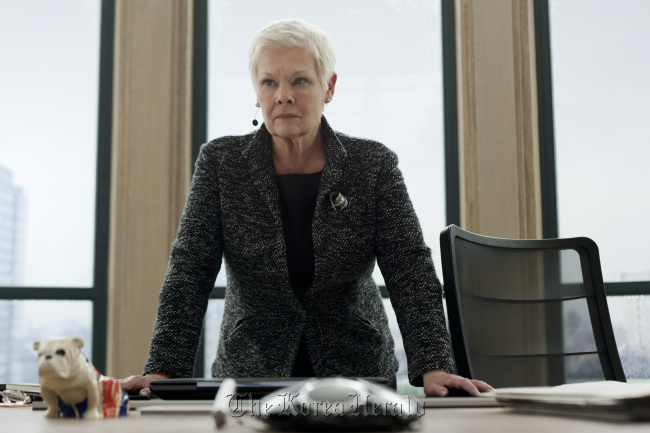 Judi Dench stars in the latest Bond franchise, “Skyfall.”    Columbia Pictures/MCT