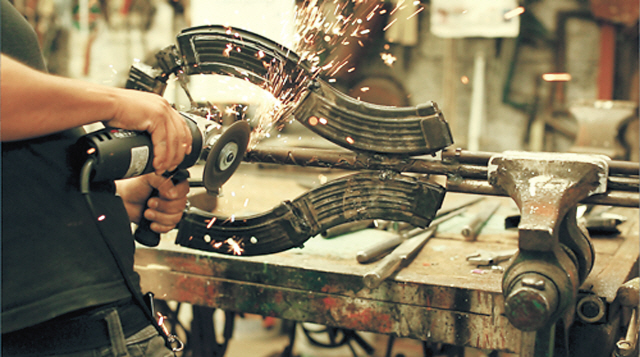 “War is over if you want it” by Pedro Reyes (Gwangju Biennale)