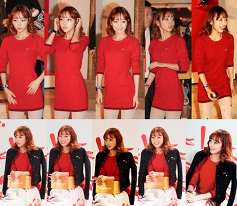 구하라(가수/카라)
오는 12일 카라 소속사 DSP미디어는 최근 라코스테 라이브 파티에 참석한 구하라의 사진을 공개했다. 공개된 사진 속에서 구하라는 긴장한 표정, 멍한 표정, 환하게 웃고 있는 표정, 쑥스러워 하는 표정 등으로 팔색조 매력을 선보이고 있다.