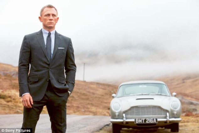 James Bond and his car Aston Martin DB5 in the latest 007 movie "Skyfall." (Sony Pictures)