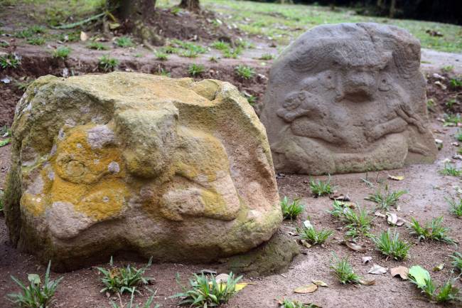 Ruins at the Tak’Alik A’Baj archaeological site, 200 km south of Guatemala City, where ceremonies will be held to celebrate the end of the Mayan cycle known as Bak’tun 13 and the start of the new Maya Era on Dec. 21.   AFP-Yonhap News