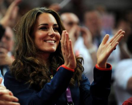 케이트 미들턴(Kate Middleton/영국왕세손비)
Kate Middleton, the Duchess of Cambridge, cheers on Great Britain's entries in the Men's Pommel Horse Apparatus Finals at the North Greenwich Arena during the London 2012 Summer Olympics in Greenwich, London, Aug. 5, 2012. (UPI)