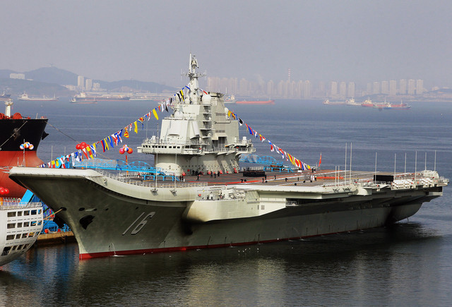 The landing marked the debut of the J-15 as the nation’s first generation multipurpose carrier-borne fighter jet. (AFP)