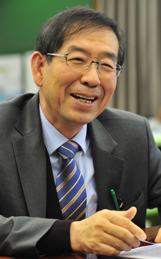 박원순 서울시장<br />김명섭 기자 msiron@