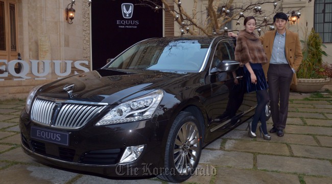 Hyundai Motor’s new Equus   Kim Myung-sub/The Korea Herald