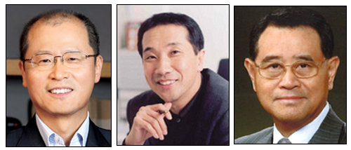 김일영(좌부터/기업인/kt샛),김주성(기업인/kt미디어허브),이창배(기업인/kt에스테이트 대표이사)
부동산운영전문회사인 kt 에스테이트 대표이사에 이창배 전 롯데건설 사장을 새로 영입했으며, 미디어콘텐츠 분야 신설법인인 kt 미디어허브 초대 대표이사는 현 김주성 KT M&C부문장을, 위성사업 전문회사인 kt 샛은 김일영 현 KT 코퍼레이트센터장을 각각 선임했다.
