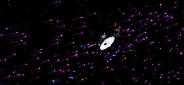This still image shows NASA's Voyager 1 spacecraft exploring a new region in our solar system called the "magnetic highway." (UPI)