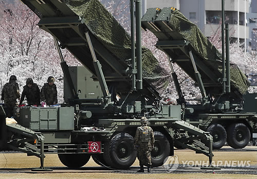 Japanese military's PAC-3 Patriot missile unit which has been deployed in preparation for N. Korea's rocket launch. (Yonhap News)