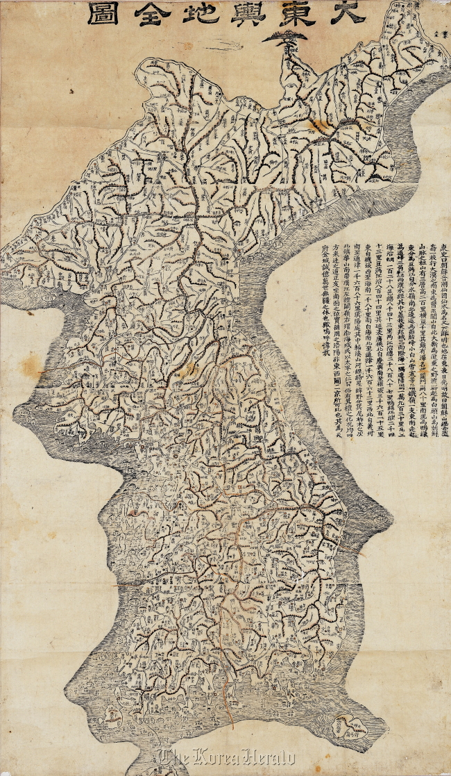 “Daedongyeojido,” or detailed map of Korea. Seoul Museum of History