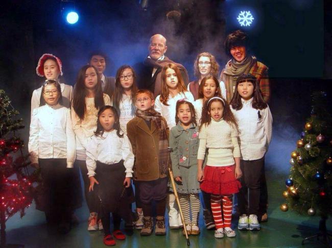 The cast of Dongrami Theater’s “A Christmas Carol”   Dongrami Theater
