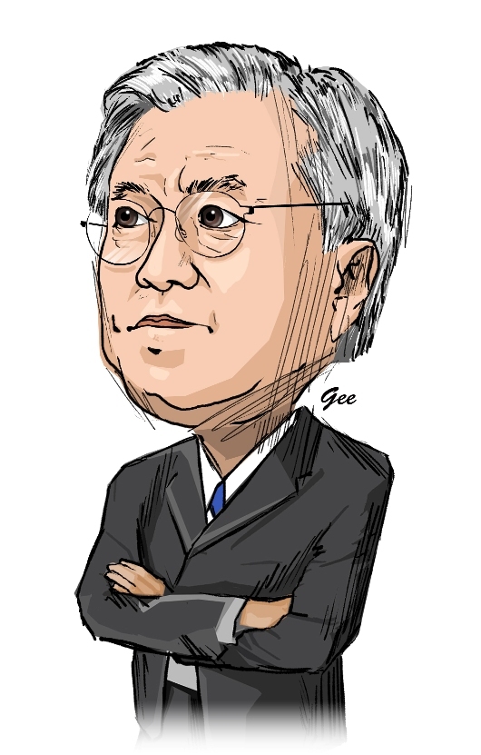 Moon Jae-in (Illustration by Park Gee-young/코리아헤럴드 박지영)