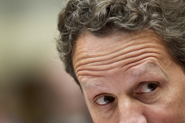 U.S. Treasury Secretary Timothy Geithner.    Bloomberg