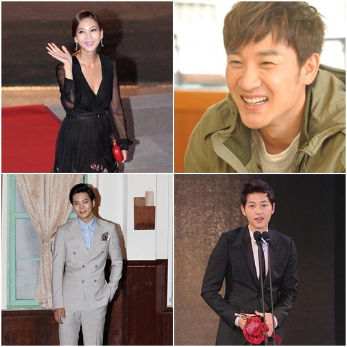 김남주(시계방향순/배우),엄태웅(배우),송중기(배우),문준원(배우)
유난히 히트작이 많았던 2012년 KBS 드라마. 때문에 올해 ‘연기대상’에도 시청자들의 관심이 쏠리고 있다. 어떤 배우가 대상의 영예를 안게될지 귀추가 주목되는 것.