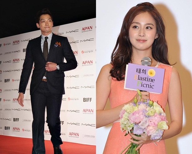 김태희(배우),비(정지훈/가수/배우)
배우 김태희가 새해 첫날 가수 비와 휩싸인 열애설에 결국 교제 사실을 인정했다.
1일 오후 9시 김태희 소속사 루아엔터테인먼트는 보도자료를 통해 “(비와) 만남을 가진 것은 사실이지만 현재는 호감을 가지고 상대방에 대해 조금씩 알아가고 있는 단계”라고 밝혔다.