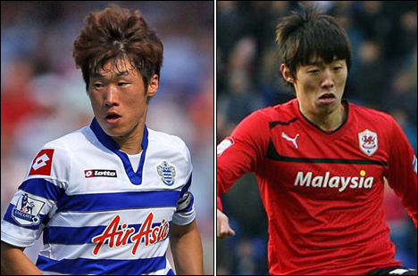 박지성(좌/축구선수/퀸즈 파크 레인저스FC/MF),김보경(축구선수/카디프 시티FC/MF)