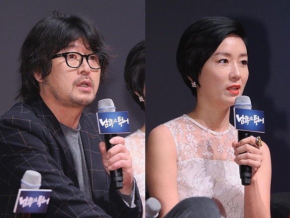김윤석(배우),오연수(배우)
배우 김윤석이 상대배우 오연수의 반전매력을 공개했다.
김윤석은 1월 8일 오전 11시 서울 광진구 자양동 건대 롯데시네마에서 열린 영화 ‘남쪽으로 튀어’(감독 임순례) 제작발표회에 참석해 “오연수 씨는 제가 만난 어떤 여성보다도 강하다”라고 말했다.