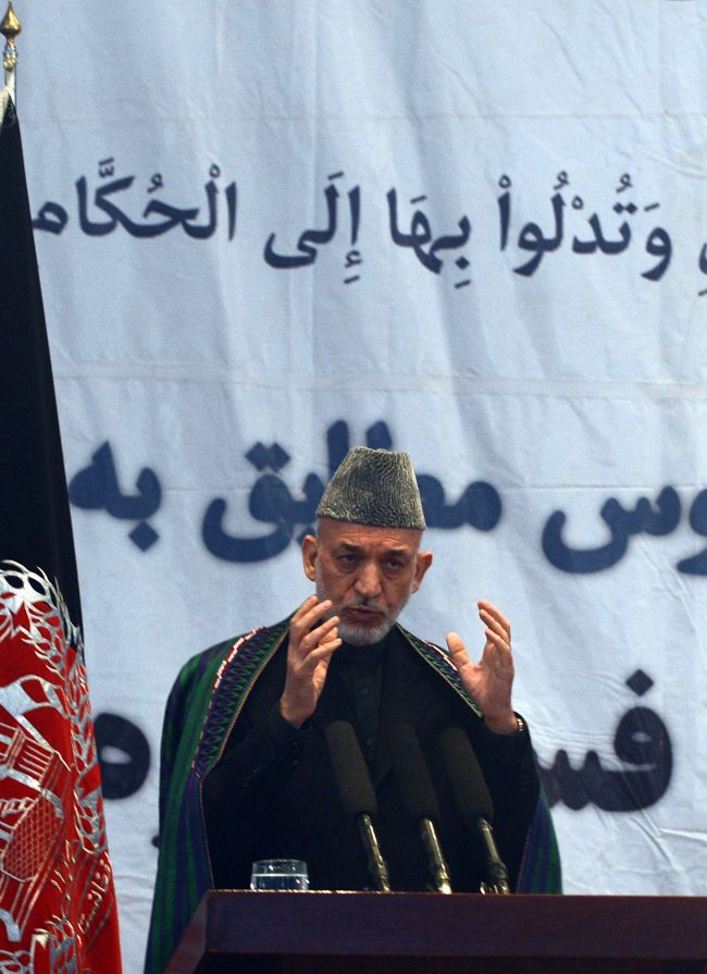 하미드 카르자이(Hamid Karzai/아프가니스탄 대통령)
Afghanistan President Hamid Karzai   AFP-Yonhap News
