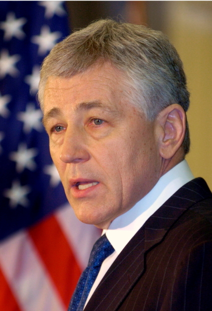 척 헤이글(Chuck Hagel/국방장관)
Chuck Hagel
Washington is bracing for a fight between the Democrats and Republicans over United States President Barack Obama’s nomination Monday of former two-term Republican Senator Chuck Hagel of Nebraska as Secretary of Defense.