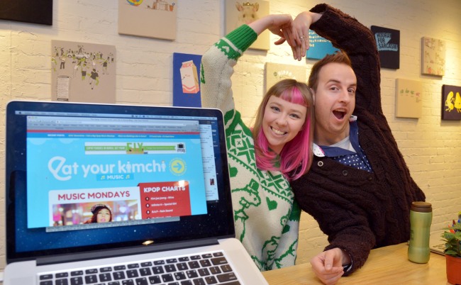 Simon and Martina, the couple who owns popular website 'Eat Your Kimchi'