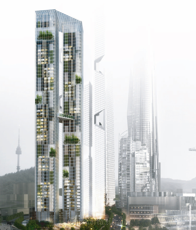“Yongsan International Business District ― R5 Block ― Pentominium” by Helmut Jahn.   Korean Institute of Architects