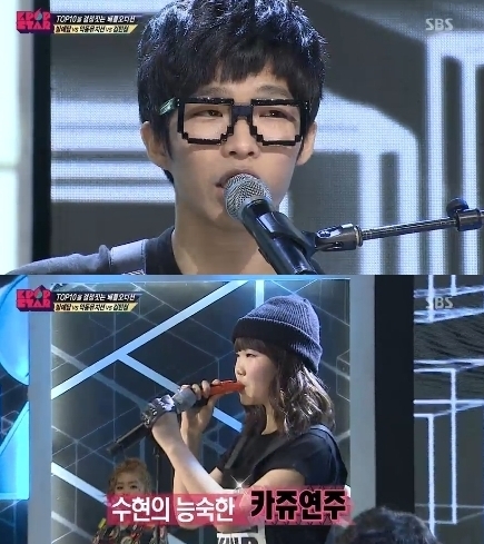 이찬혁(화제인물/악동뮤지션),이수현(화제인물/악동뮤지션)
‘악동뮤지션’이 ‘One Of A Kind’를 선보였지만 또다시 혹평을 들었다.
악동뮤지션은 27일 방송된 SBS ‘일요일이 좋다-K팝스타 시즌2’에서 생방송 진출자 TOP 10을 가리는 배틀오디션을 치렀다.
사진=방송캡처