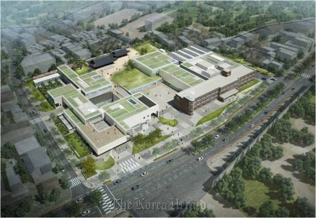 This computer-generated image shows the completed Seoul branch of National Museum of Contemporary Art, Korea, which is currently under construction.   NMOCA