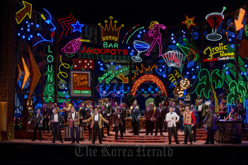 A scene from the Metropolitan Opera’s latest production of “Rigoletto.”
The Metropolitan Opera