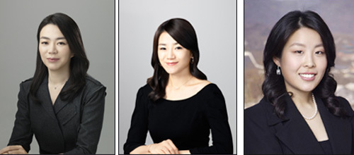 조현아(기업인/대한항공기내식기판사업본부본부장),조현민(기업인/대한항공통합커뮤니케이션실상무),정지이(기업인/현대유엔아이상무)
