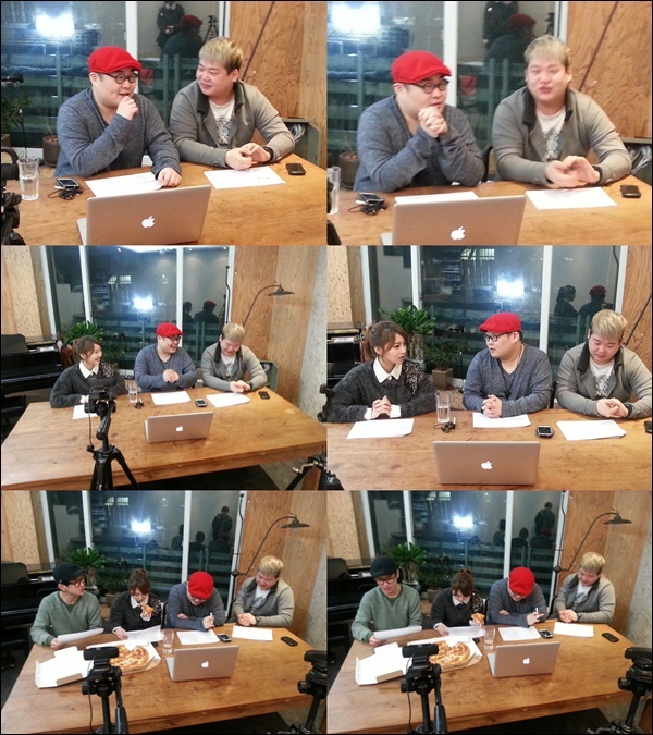 변서은(방송인),지환(가수/투빅),준형(가수/투빅)
명품 보컬그룹 투빅(2BiC)이 통통 튀는 반전매력을 가진 초대 손님의 등장에 함박웃음을 지었다.
인터넷 생중계 플랫폼인 유스트림을 통해 라이브 방송 ‘투빅의 빅쇼’를 진행 중인 투빅의 멤버 지환과 준형은 지난 5일 초대 손님 변서은과 함께 방송 내내 화기애애한 분위기를 연출했다.