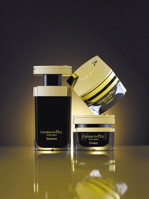 Charmzone’s “Charm in Cell for Men” line of skin care products (Charmzone)