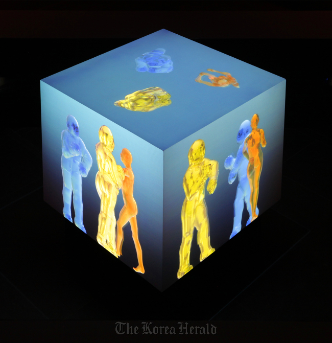 “The Neo Cumbism Out of Nothing,” a 3-D animation installation by Miao Xiaochun   Arko Art Center/NAMOC