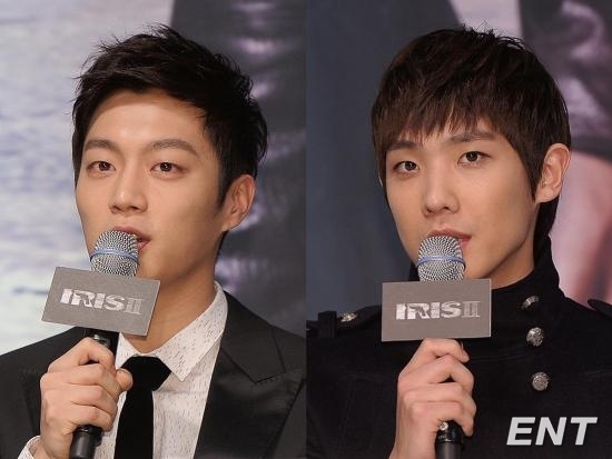윤두준(가수/비스트),이준(이창선/가수/엠블렉)
남성 아이돌그룹 비스트의 윤두준과 엠블랙의 이준이 만났다. 음악프로그램이 아닌, 새 수목드라마 ‘아이리스2’를 통해서다. 윤두준과 이준은 방영을 앞두고 있는 KBS2 ‘아이리스...(극본 조규원, 연출 표민수 김태훈)를 통해 연기 맞대결을 펼친다.