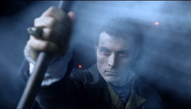 This film image released by 20th Century Fox shows Rufus Sewell in a scene from "Abraham Lincoln: Vampire Hunter." (AP)