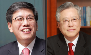 하성민(기업인/SK대표이사),이석채(기업인/KT대표이사회장)
오는 25일 스페인에서 MWC2013(모바일월드콩그레스)가 개막하는 가운데, SK텔레콤(017670)과 KT(030200)가 무대를 바르셀로나로 옮겨 ICT(정보통신기술) 한류 경쟁에 돌입한다.
SK텔레콤은 국내 통신기업으로는 유일하게 4년 연속 단독 부스를 설치하고 각종 ICT 기술과 솔루션을 선보인다. GSMA(세계이동통신사업자협회) 이사회 멤버인 하성민 사장<왼쪽>은 24일 현지에서 열리는 이사회에 참석해 주요 글로벌 ICT기업 경영진들과 통신업계 현안을 논의한다.