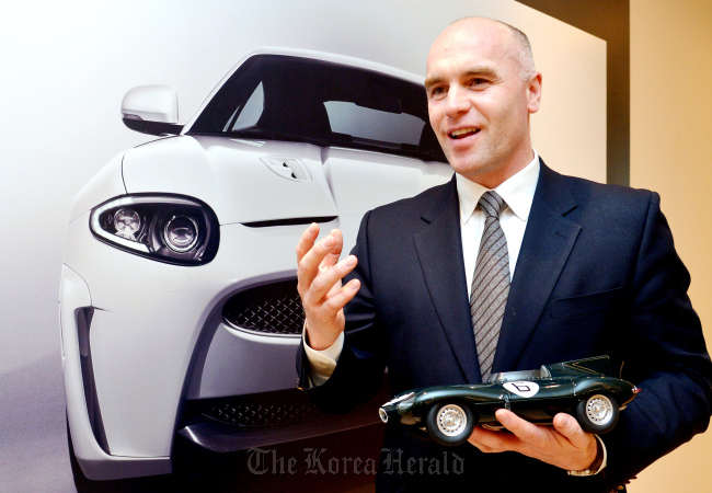 재규어 랜드로버 코리아 사장. 박현구 기자phko@heraldcorp.com 2-13.02.14
Jaguar Land Rover CEO David McIntyre.   Park Hyun-koo/The Korea Herald
