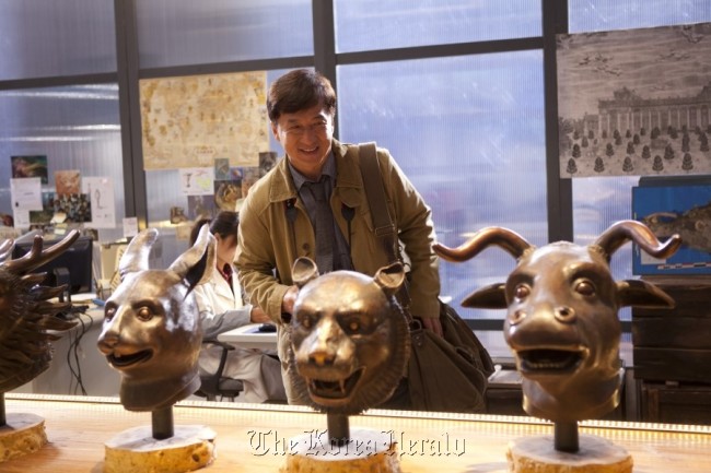 A scene from “Chinese Zodiac,” an upcoming film co-produced, written, directed by and starring Jackie Chan.    Joy n Contents Group