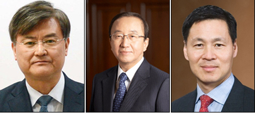서승환(좌측부터/교수),현오석(경제기관단체인),김종훈(기업인)
오는 25일 박근혜 정부의 공식 출범을 앞두고 새 정부의 정책수혜주 찾기에 여의도 증권가와 투자자들의 관심이 집중되고 있다.
특히 지난 주말 현오석 경제부총리 겸 기획재정부 장관, 김종훈 미래창조과학부 장관, 서승환 국토교통부 장관 등 경제부처 장관 내정을 계기로 증권, 정보통신기술(ICT), 건설 업종의 활성화에 대한 기대가 크다.