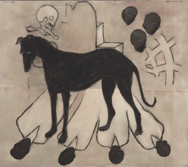 독일 화가 막스 노이만의 유화 ‘무제’(1991년). 204㎝×229㎝ ⓒMax Neumann.  [사진제공=63스카이아트 미술관]