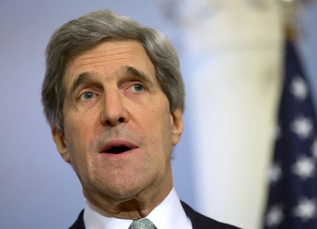 U.S. Secretary of State John Kerry   AP-Yonhap News