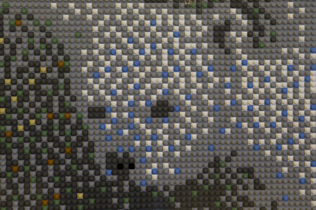 A mural made of Lego toys is shown during a media preview Feb. 19 of “Nordic Cool,” an international festival being held at the Kennedy Center in Washington, D.C.   AP-Yon hap News
