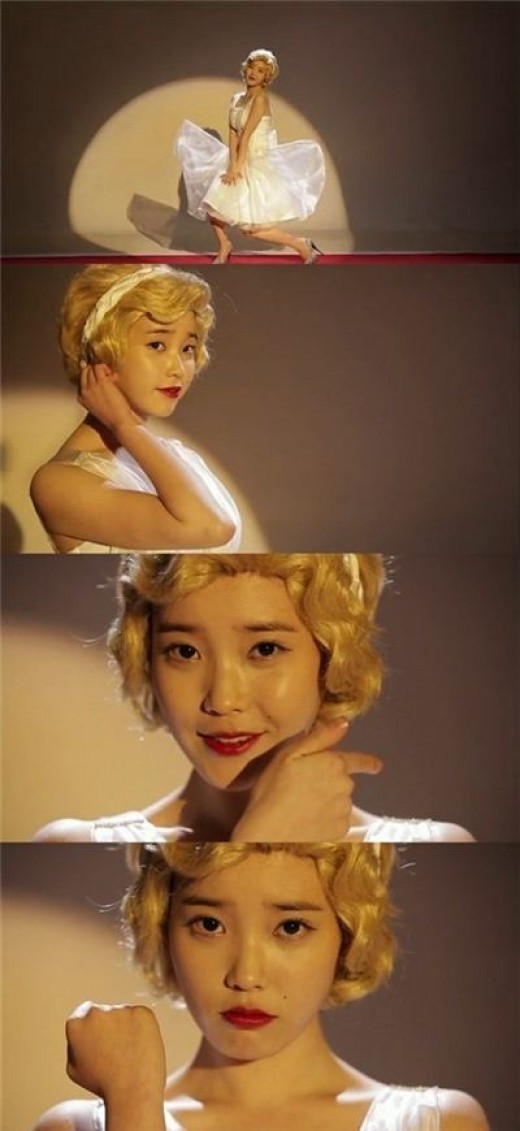 아이유(이지은/가수)
가수 아이유가 마릴린 먼로로 변신했다.
KBS 2TV 새 주말드라마 ‘최고다 이순신’을 통해 다시 한 번 연기돌로 돌아오는 국민여동생 아이유가 무한 변신을 거듭했다.