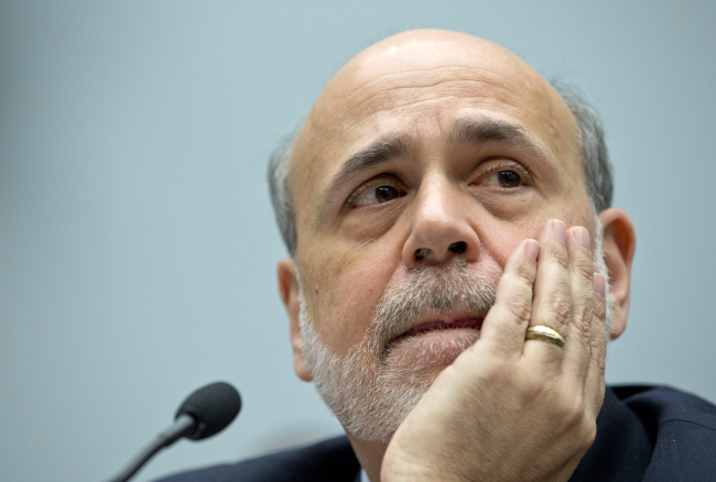 U.S. Federal Reserve Chairman Ben Bernanke.   AP-Yonhap News