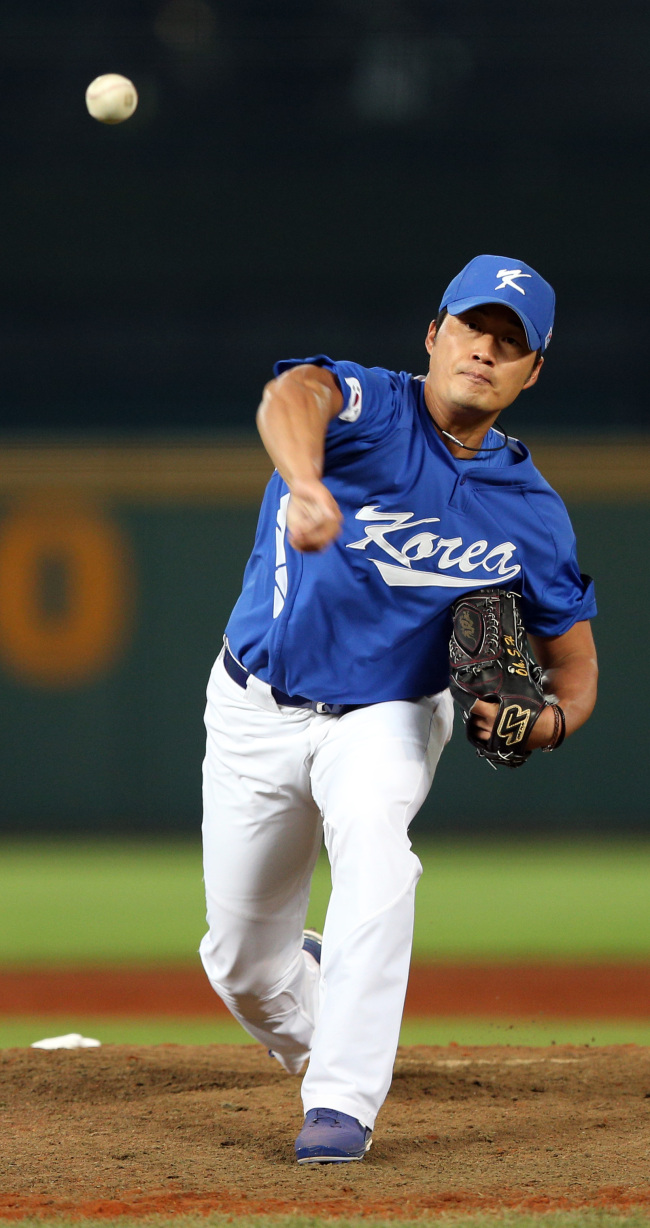 Closer Oh Seung-hwan was the most dominant relief pitcher for Korea.
Yonhap News